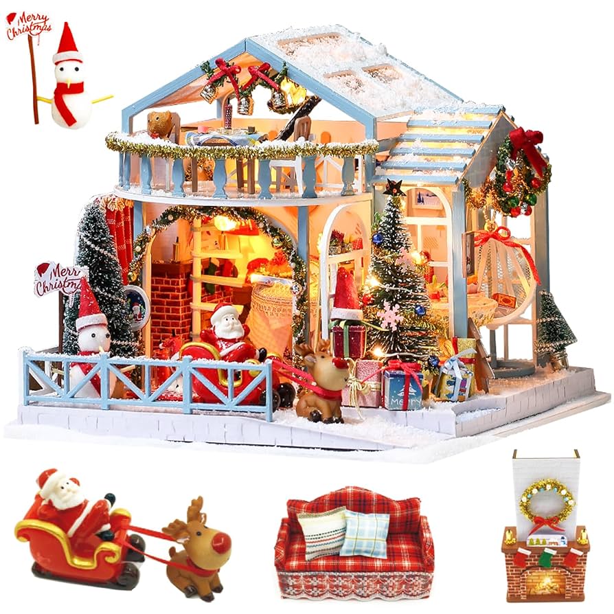 Amazon.com: Spilay DIY Miniature Dollhouse Kits, Tiny Model